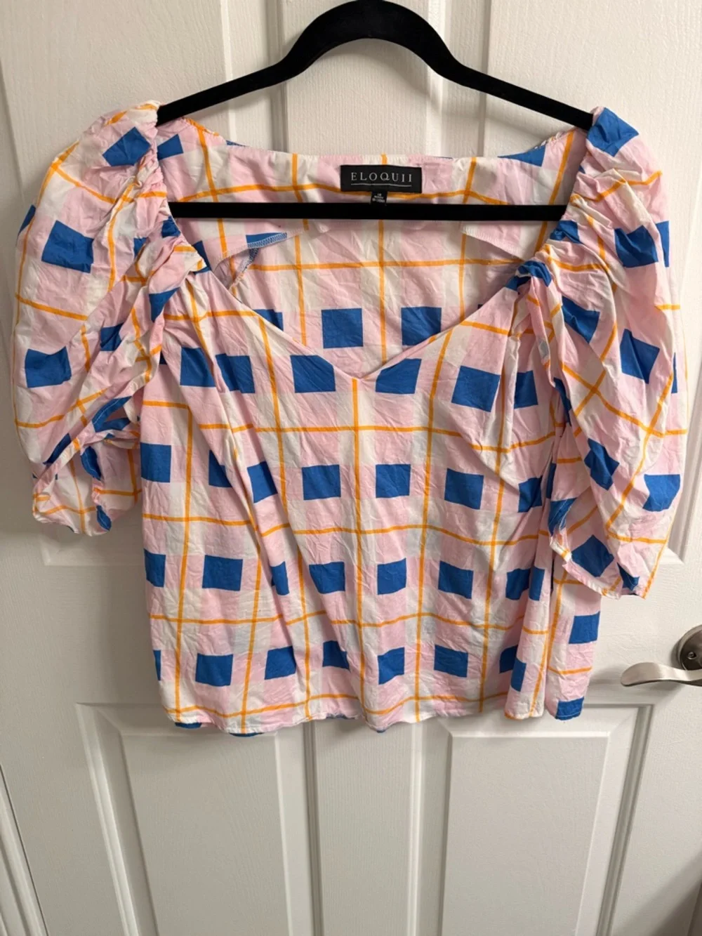 Eloquii Geometric Matching Pant Set - Picture 2 of 3